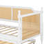Lit de jour en rotin traditionnel avec lit gigogne escamotable pour chambres d'amis compactes