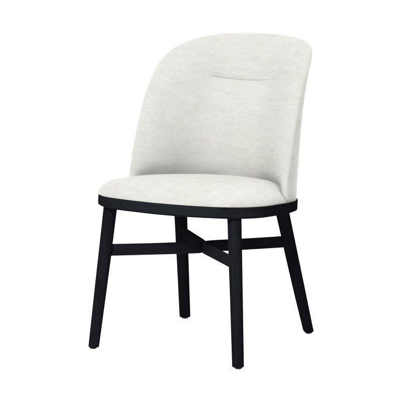 Bund 18'' H Upholstered Dining Chair, Black Oak, L493 Sanfor Natural 0023