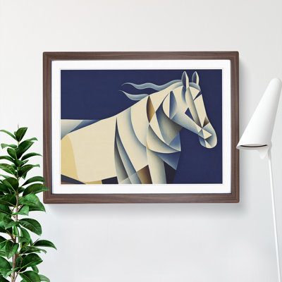 Soulful Horse Abstract - Framed Print