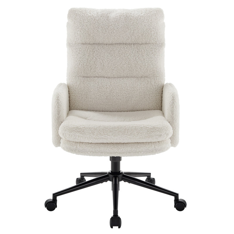 Alexxys Office Chair, White Cashmere