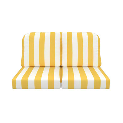 Amala Sunbrella® Indoor/Outdoor Loveseat Cushion