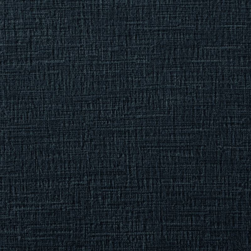 Chiu Chenille Fabric Upholstered Trundle Bed, Navy Chenille Fabric