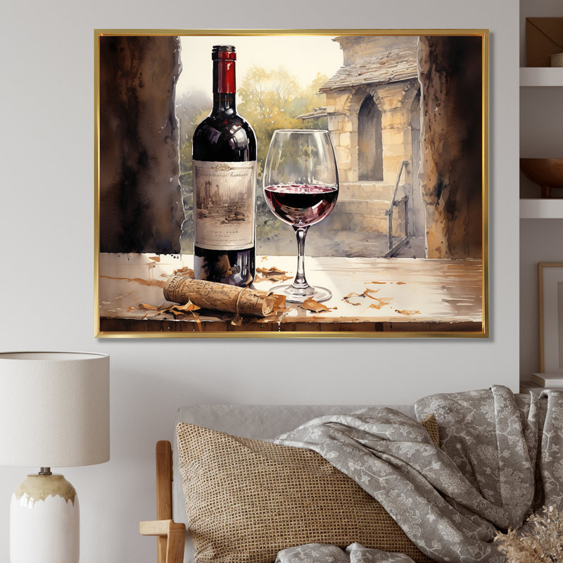 Ports Presence sur toile, Cadre flottant doré, H 12 po x l 20 po x P 1 po