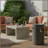 Rectangular Concrete Propane Fire Pit Table 40000 BTU For Outdoor Patio Garden Backyard-126106983