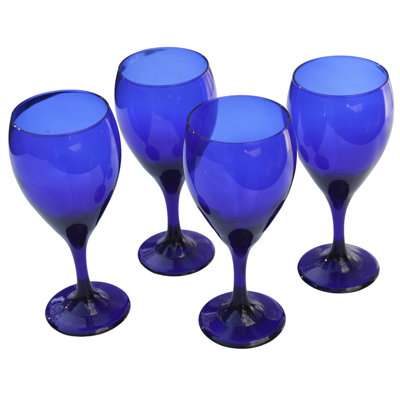 12oz. Handmade White Wine Glass Set