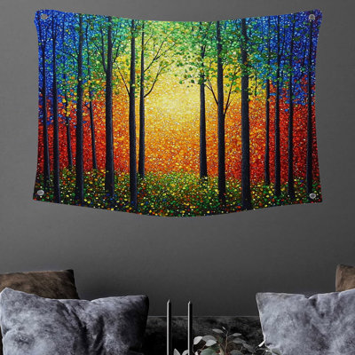 Forest Wall Tapestry -  Nature Wall Decor