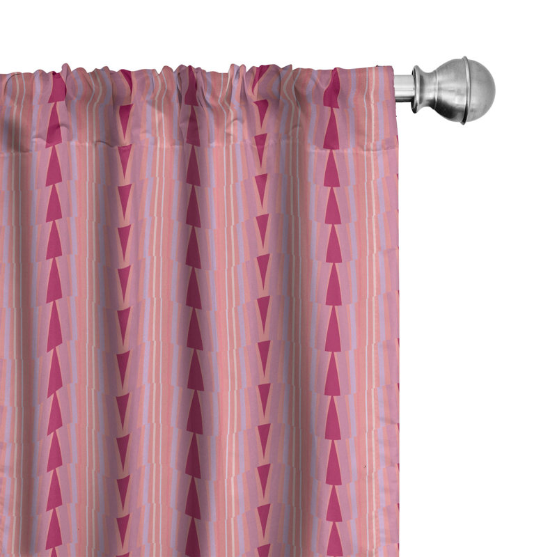 Panneaux de rideaux semi-transparents avec passe-tringle, 28 po x 95 po