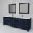 Jacques 84 in. W x 22 in. D Double Bath Vanity, Faucet Set, & 34 in. Mirrors-113025136-113025139