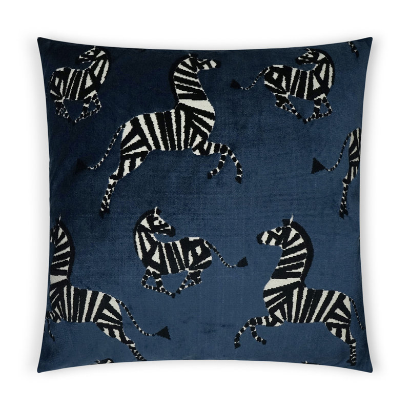 Coussin Farlowe, Saphir, Carré 20 po