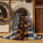 Machine Washable Checkered Brown Area Rug-353798893