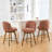 26" Swivel Upholstered Counter Stool Set of 3, with Solid Wood Frame and Mid Back-1165275136-1160884608