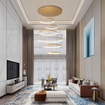 Arlotta 6 - Light Gold LED Cluster Pendant