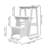 3 - Step Wood Folding Step Stool-426850705