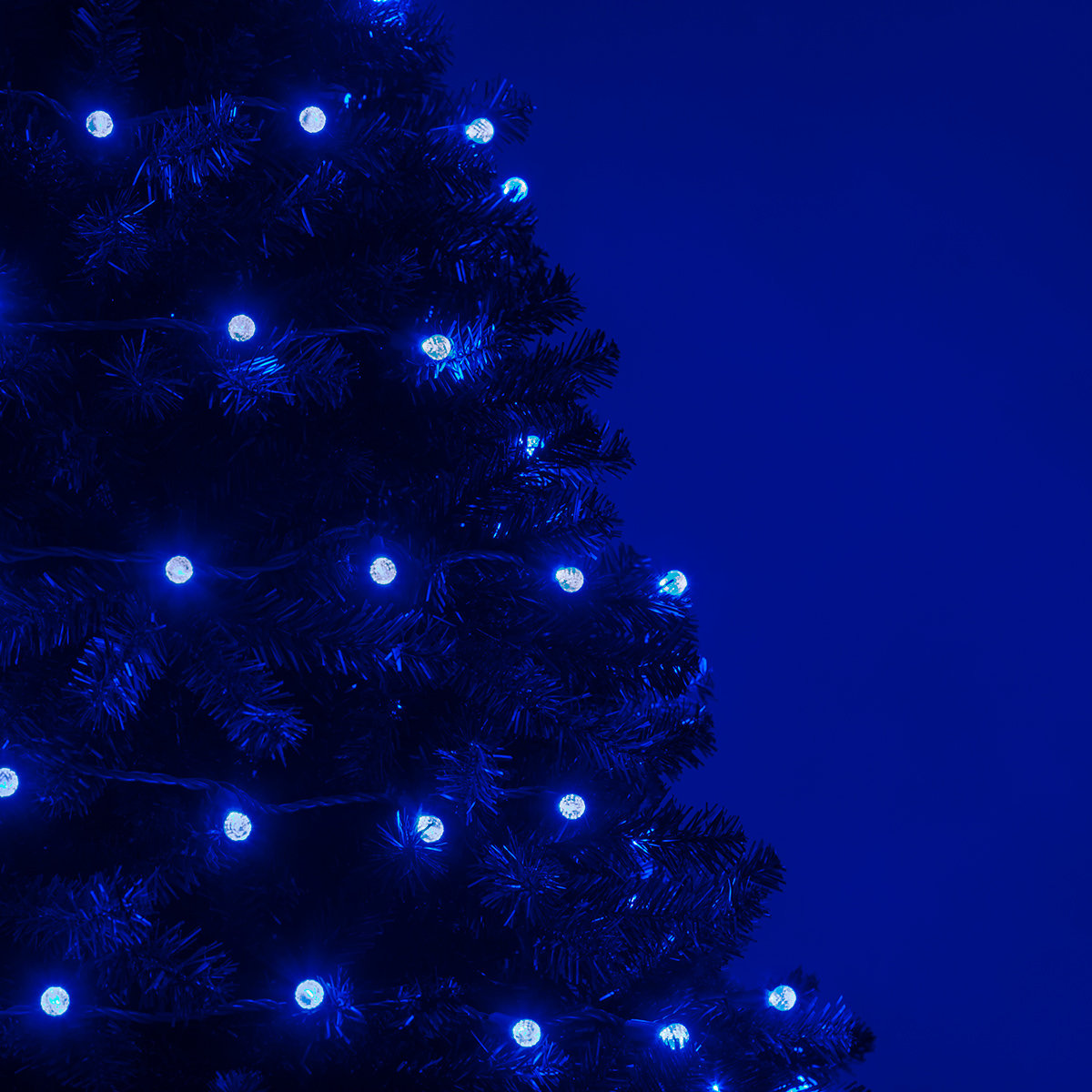 70-Light LED Mini Globe String Lights, Blue