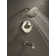Universal Showering Components Fixed Shower Head with H2okinetic Technology