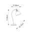 Ziemer Metal Arched Lamp
