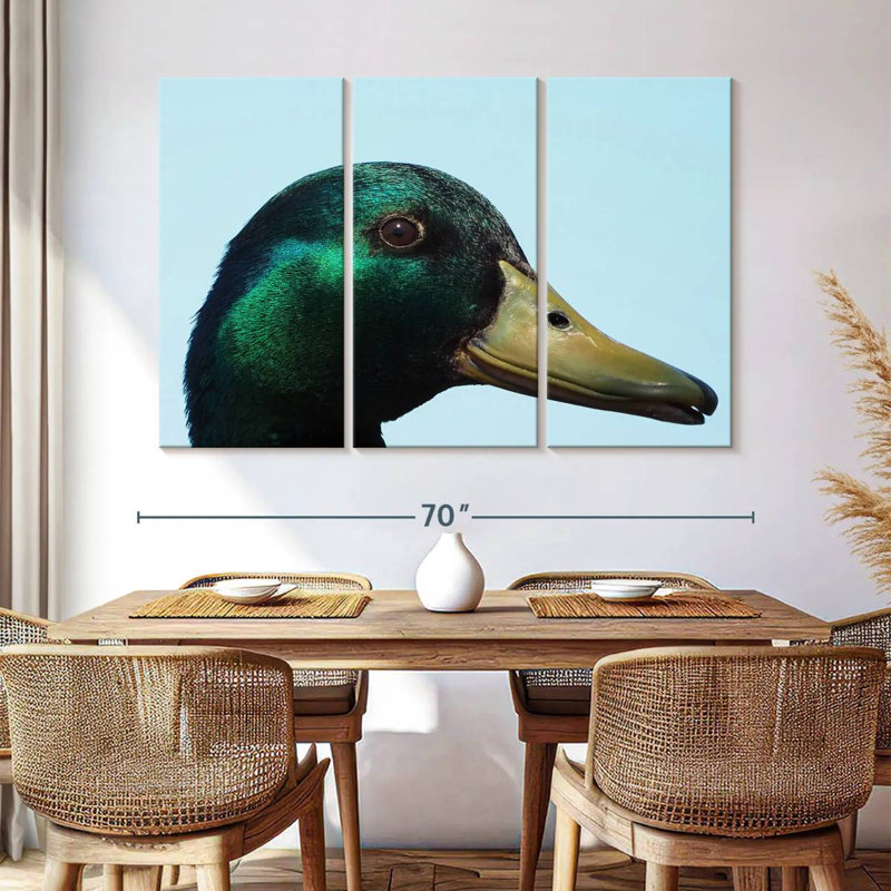 Brampt Mallard Duck Close Up, 42" H x 65" W