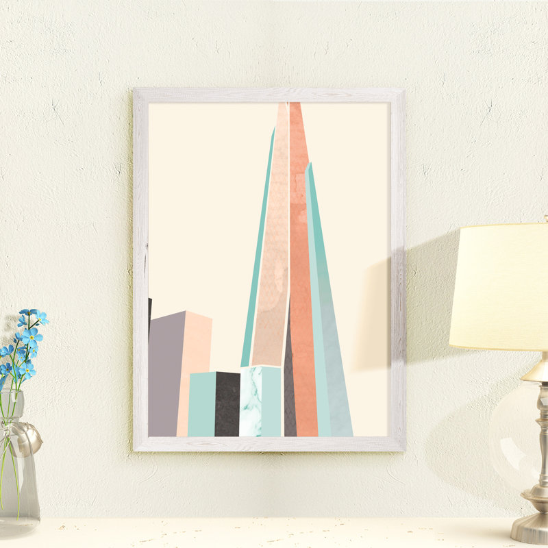 « graphicing architecture i » par paul cezanne-photo-cadre, reproduction d’art, H 38 po x l 28 po x P 1,25 po
