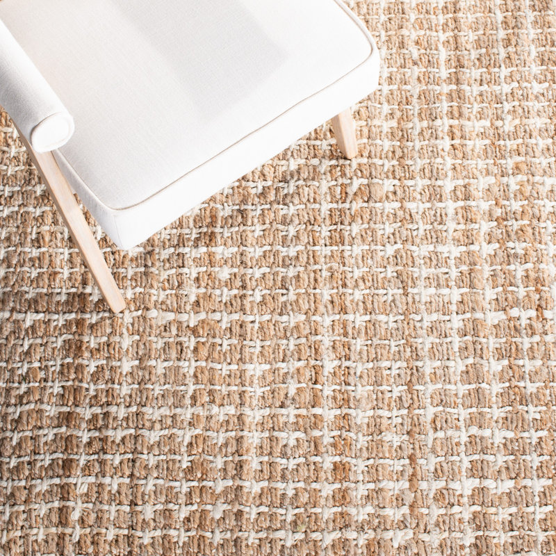 Tapis en jute tissé à la main Cardoso, Rectangle 5 pi x 8 pi
