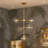 Modern 5-Light Sputnik Kitchen Island Pendant Light