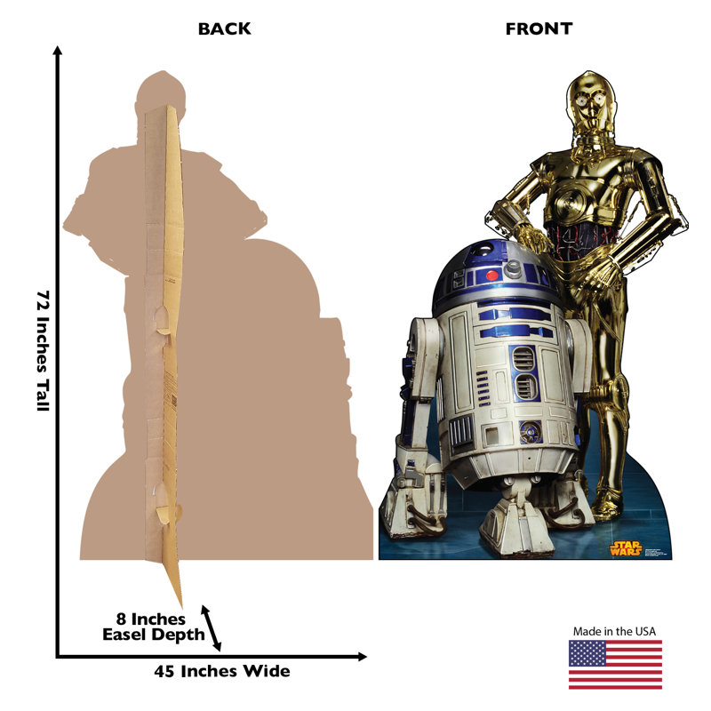 Star Wars R2D2 and C3PO Life-Size Cardboard Standup