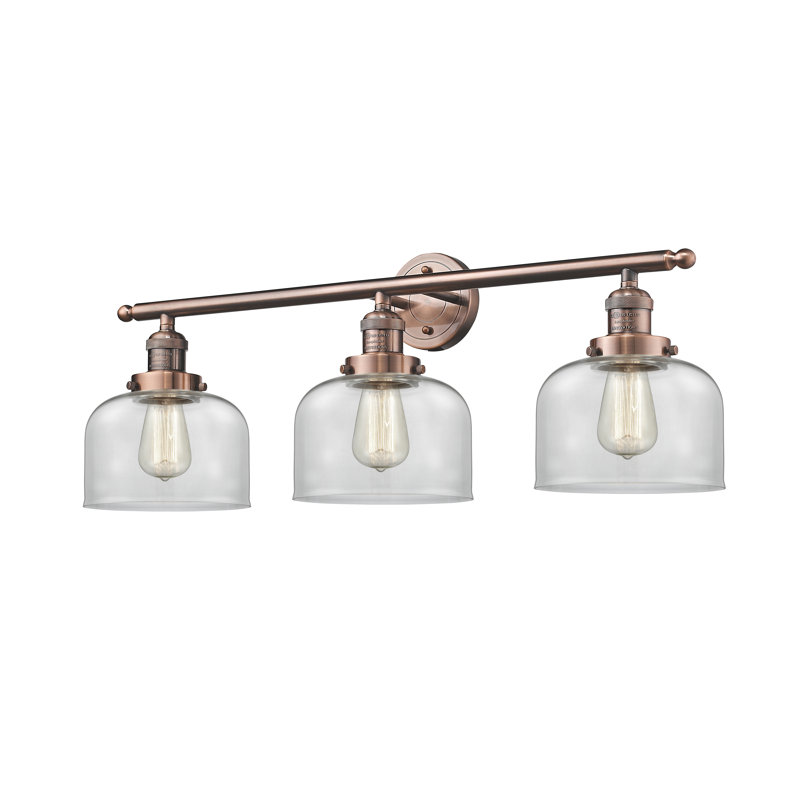 Chaparro Armed Sconce, Antique Copper, Matte White Cased, 11" H x 32" W