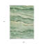 Tapis intérieur lavable rayé vert 9 pi x 12 pi