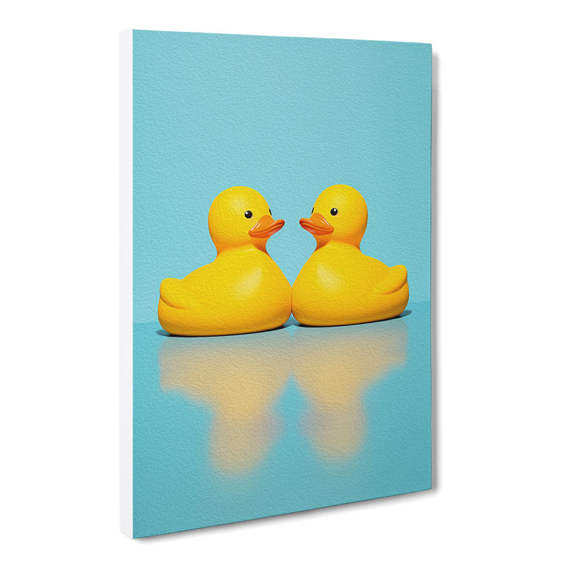 Rubber Ducks Minimalism - No Frame Print, 76cm H x 50cm W x 3cm D