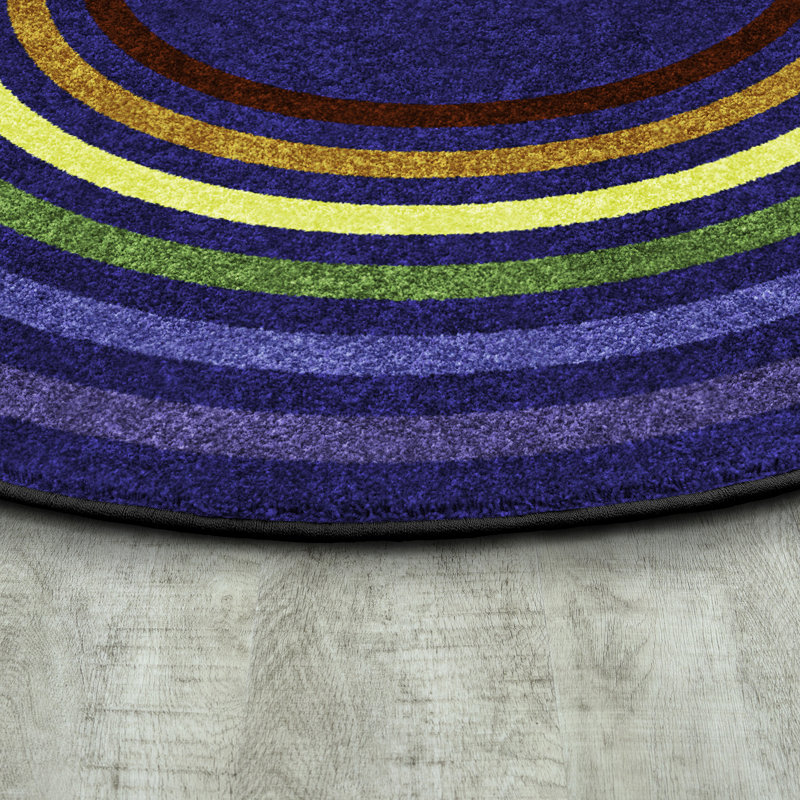 Tapis Kid Essentials Rainbow Rings, Ovale 3 pi 10 po x 5 pi 4 po