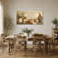 Tableau mural sur toile « Bénédiction chrétienne pour la cuisine », typographie « Pain et Amen », idéal pour la cuisine ou la salle à manger. Décoration horizontale montée sur châssis, prête à accrocher, 40,6 x 81,3 cm (16 x 32 pouces).