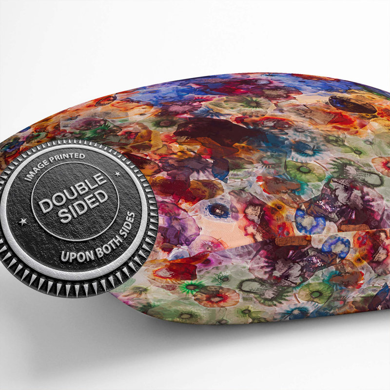 Colour Me Abstract Square Throw Cushion, 55 x 55 cm