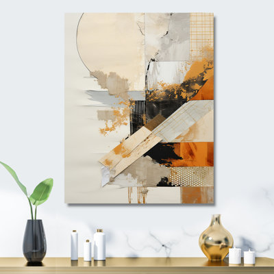 Yellow Radiant Sunset Dream 2 - Abstract Collages Metal Wall Art