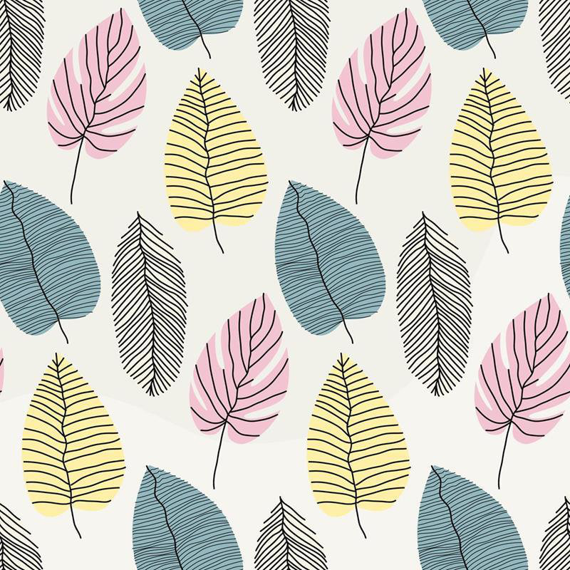 Papier peint adhésif feuilles tropicales N05060