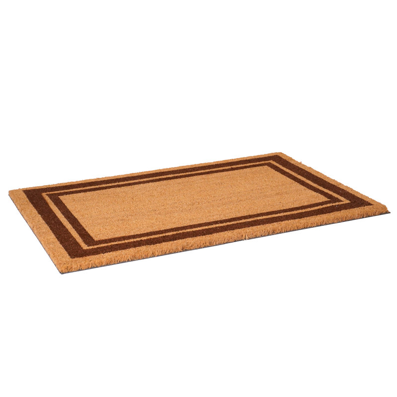 Tapis d'entrée antidérapant Mariah, 1 pi 6 po x 2 pi 6 po, Brun