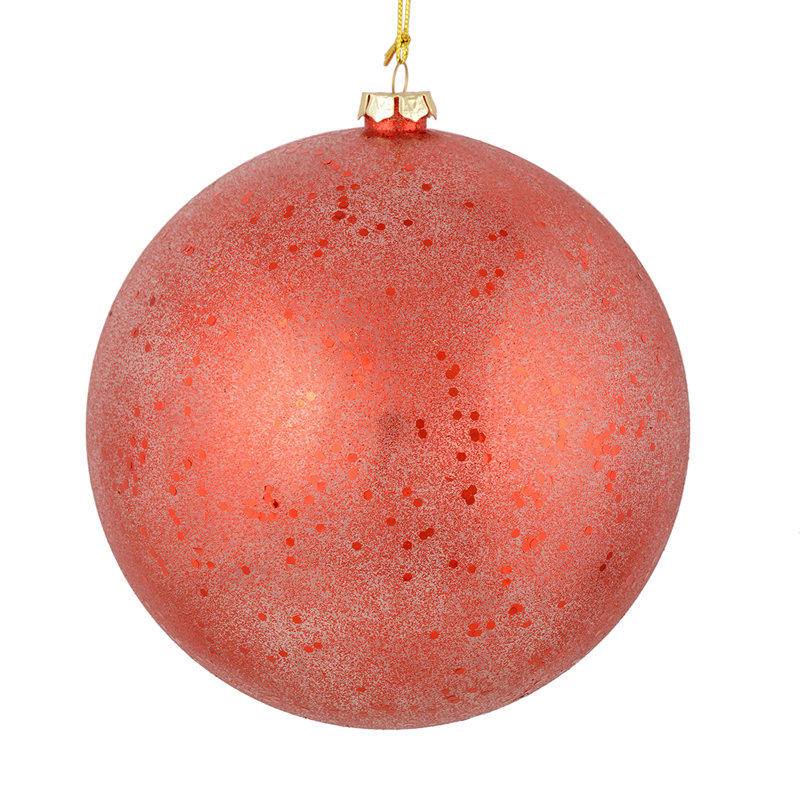 Boule scintillante transparente, Rouge