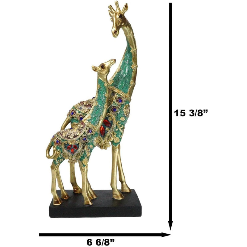 Grande figurine de girafe Masai 15 "H Safari