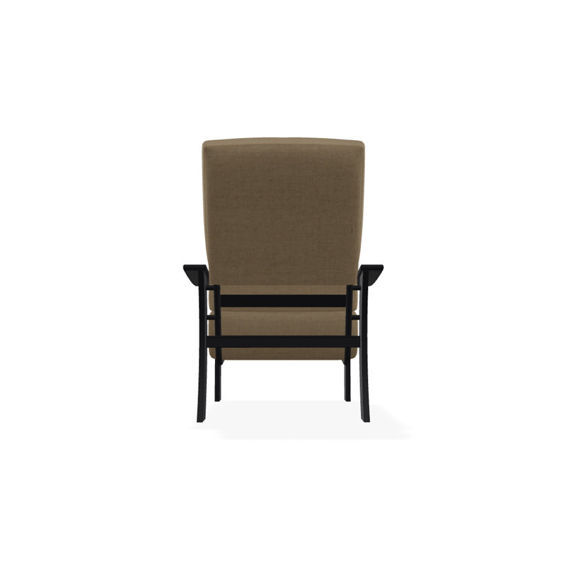 St. Catherine Outdoor Lounge Chair, Wren, Textured Black