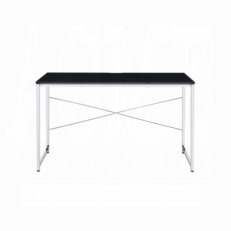 Tennos Transitional Vanity Desk With Clean Wood Detailing