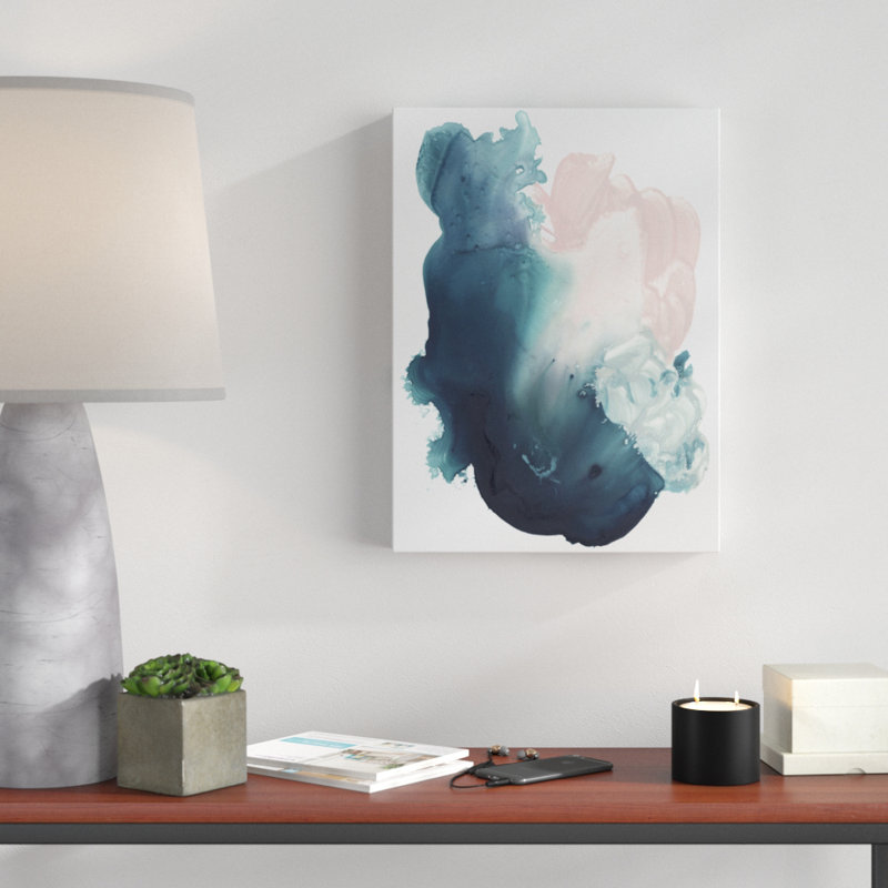 « plongéer i », peinture sur toile tendue, H 19 po x l 14 po x P 2 po