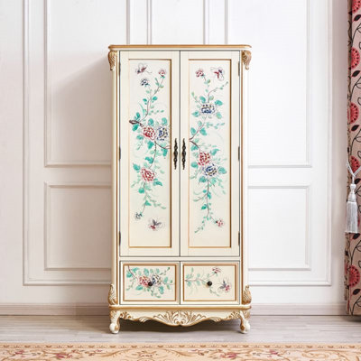 American Retro Painted Wardrobe
