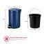 Crenshaw Step On and Odour Seal Kitchen Rubbish Bin - 3 L-740984251