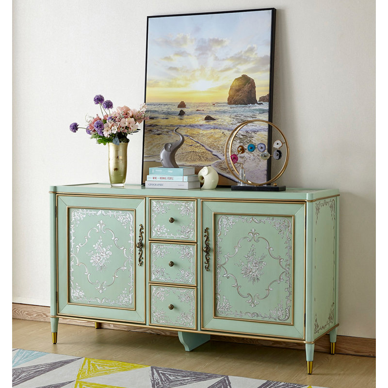 Buffet vert à motif American Country