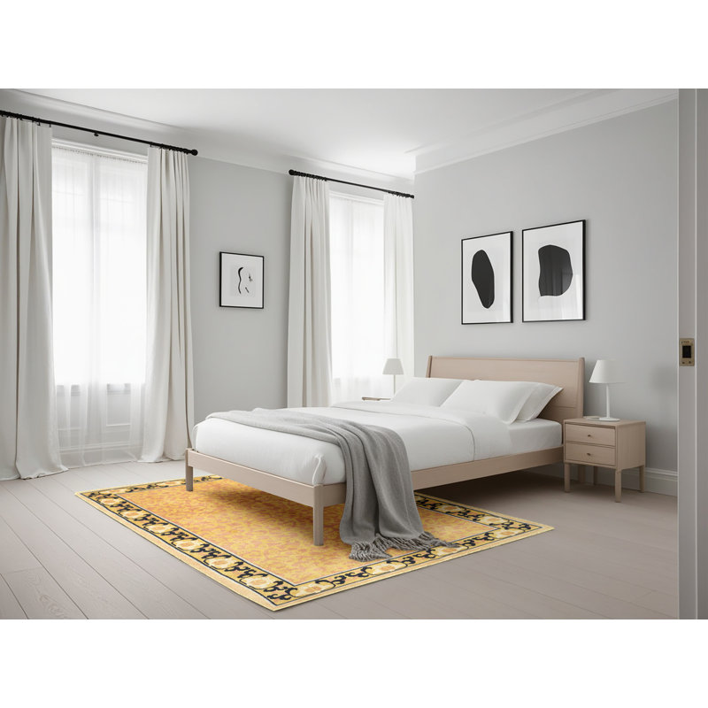 Beige oriental Tapis décoratif durdham Park, Rectangle 5 pi x 7 pi