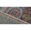 Wool Oriental Area Rug in Rust/Green