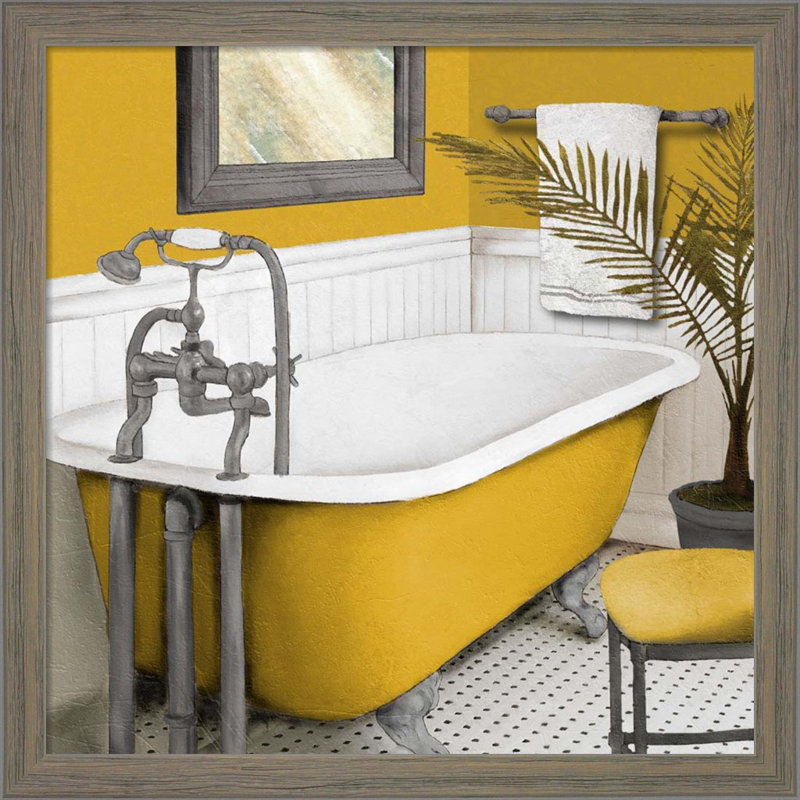 «Sunny Bath» par Elizabeth Medley, art encadré (ensemble de 2)