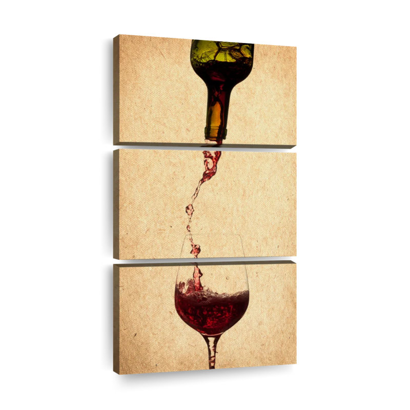 «Versing Wine», reproduction sur toile, H 30 po x l 62 po x P 1,25 po