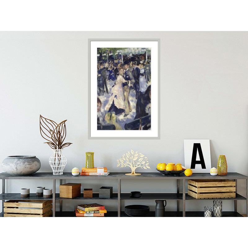Le Moulin de la Galette, détail des danseurs par Pierre-Auguste Renoir, impression giclée encadrée, 41,5 po H x 29,72 po L