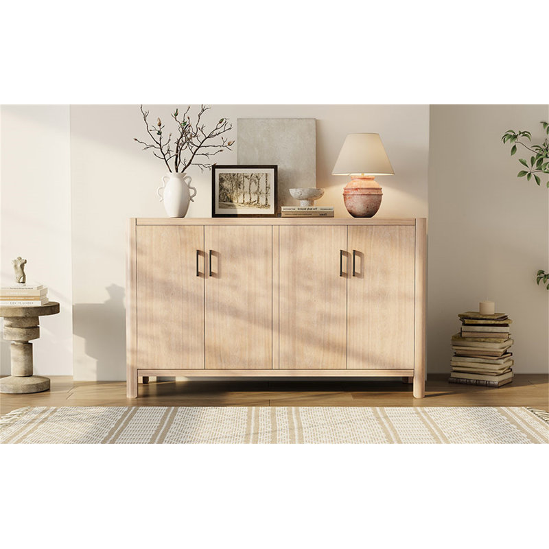Armoire 4 portes Mirod, Naturel