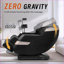 Fauteuil inclinable de massage avec gravité zéro, pression d'air corporelle complète Chauffage | Noir