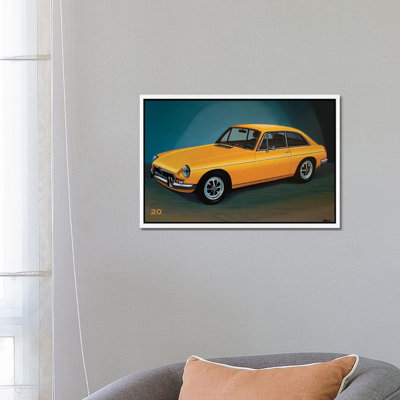 MGB GT 1966 by Paul Meijering - Floater Frame Gallery-Wrapped Canvas Giclée on Canvas